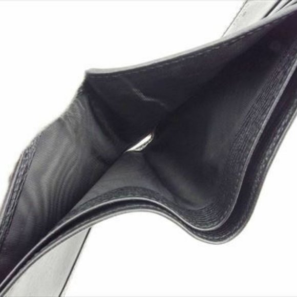 Gucci Wallet Purse Bifold Black leather Woman unisex Authentic Used - Picture 3 of 8